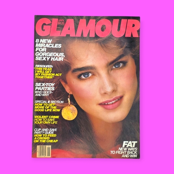 Vintage Glamour Magazine January 1982 Fashion & Hairstyles Issue - Picture 1 of 8